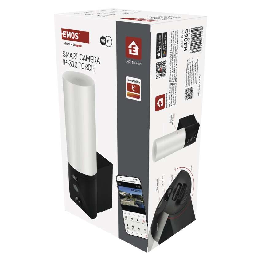 GoSmart Rotierende Outdoor IP Kamera mit WiFi und Licht IP-310 TORCH, schwarz