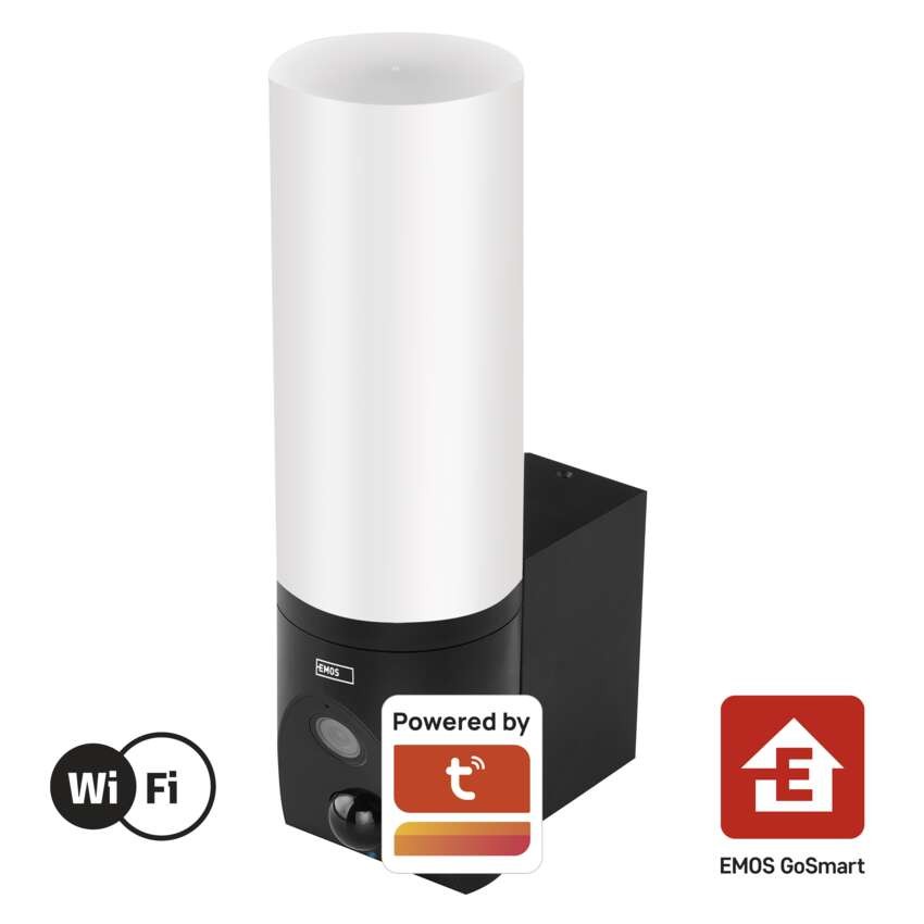 GoSmart Rotierende Outdoor IP Kamera mit WiFi und Licht IP-310 TORCH, schwarz