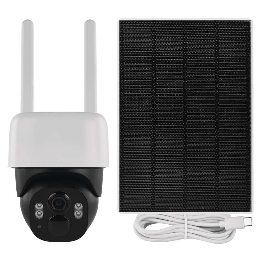 GoSmart Outdoor IP Kamera mit WiFi und Solarpanel IP-1200 WASP, batteriebetrieben
