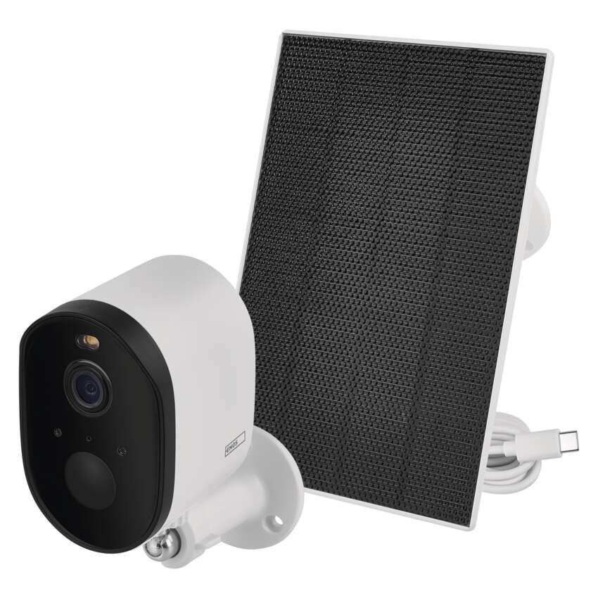 GoSmart Outdoor IP Kamera mit WiFi und Solarpanel IP-1150 SNAP, batteriebetrieben