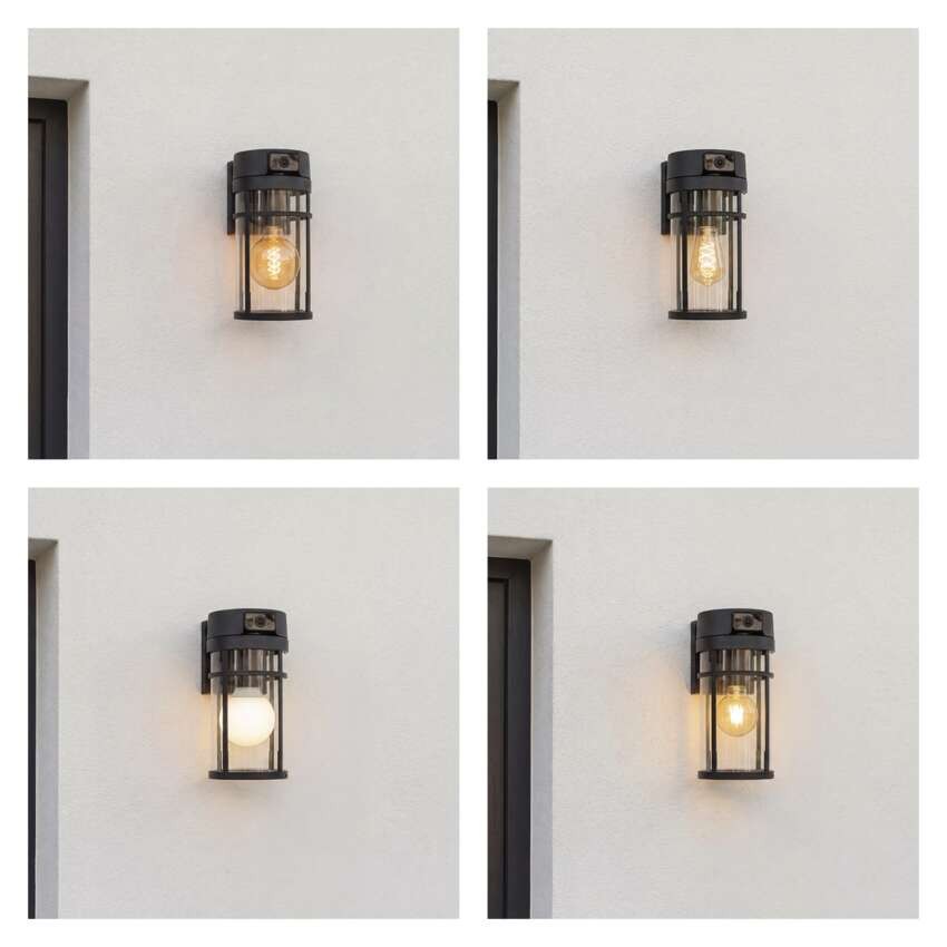 GoSmart Rotierende Outdoor IP Kamera mit WiFi und Licht IP-1300 LANTERN, schwarz