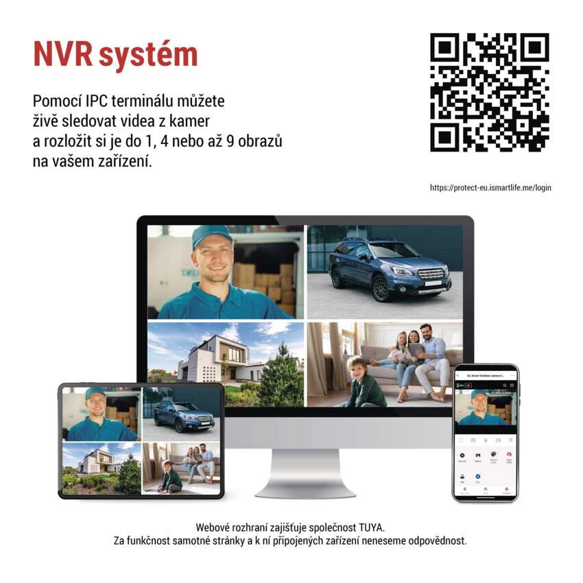GoSmart Venkovní otočná kamera IP-1300 LANTERN s WiFi a světlem, černá