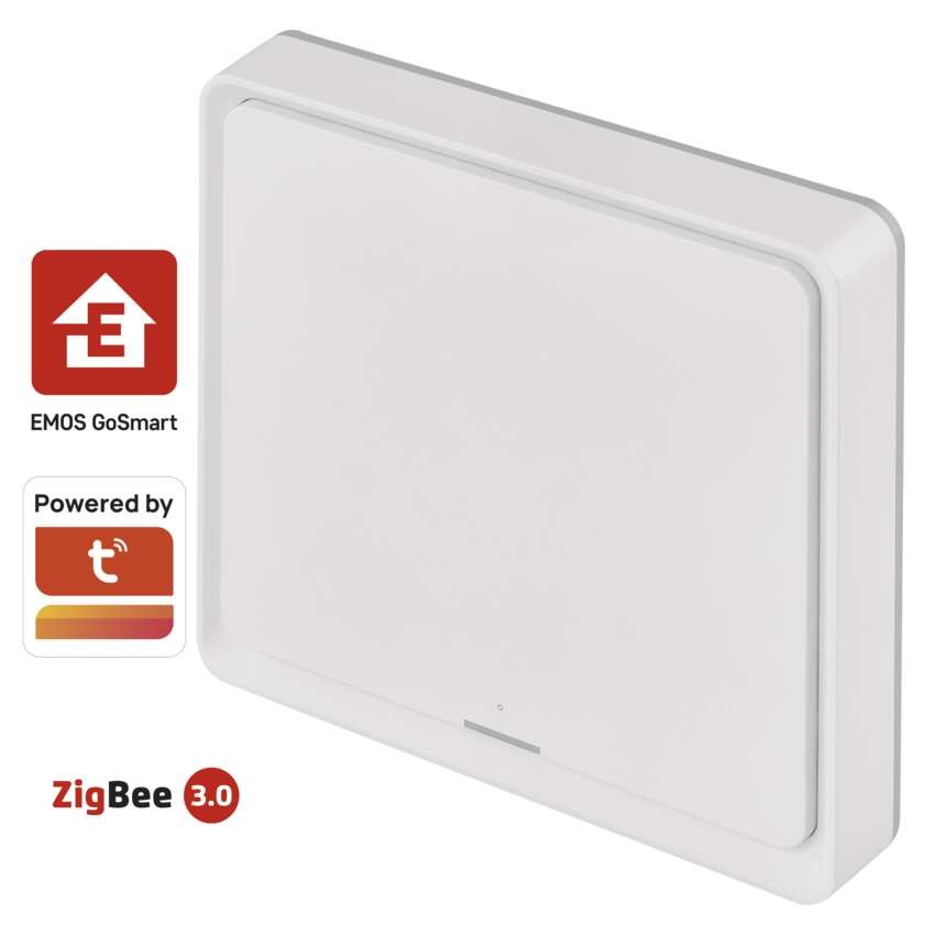 „GoSmart“ nešiojamasis scenų valdiklis IP-2001ZW, „ZigBee 3.0“, su vienu mygtuku