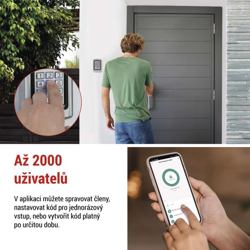 GoSmart Kódová klávesnice IP-006AX, WiFi