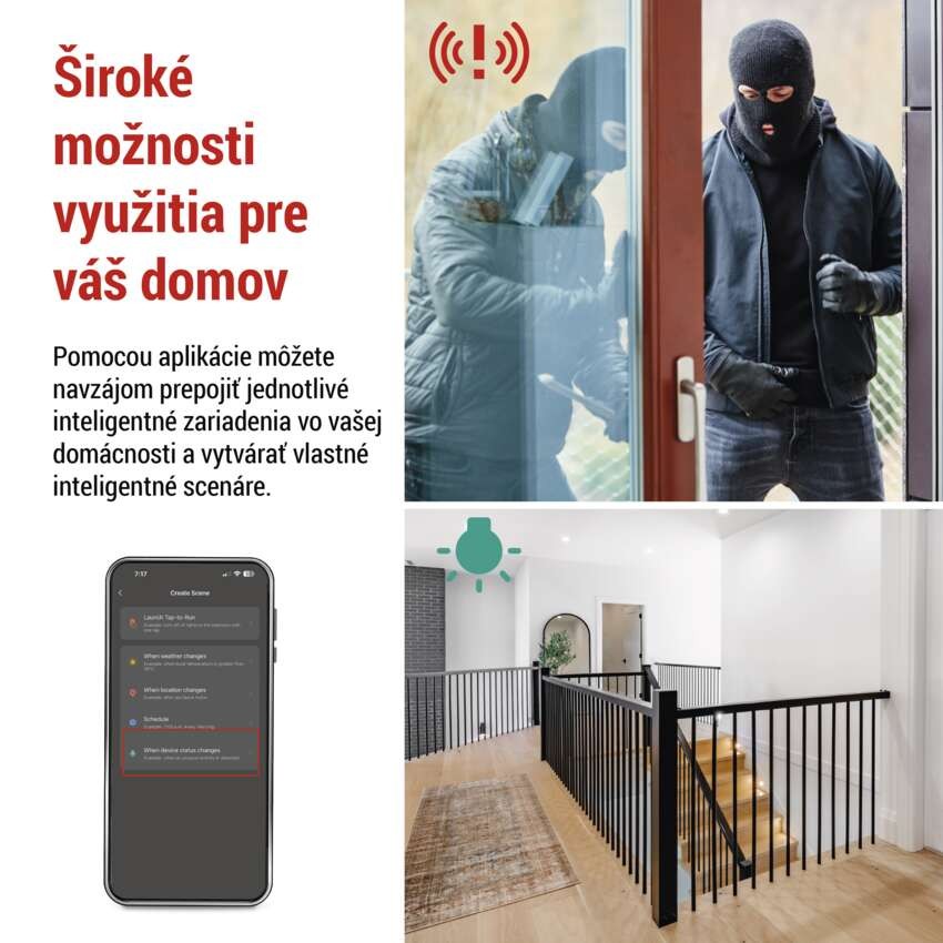 GoSmart PIR senzor (snímač pohybu) IP20, ZigBee