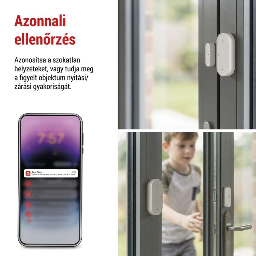 GoSmart vezeték nélküli ajtóérzékelő IP-2011Z, ZigBee