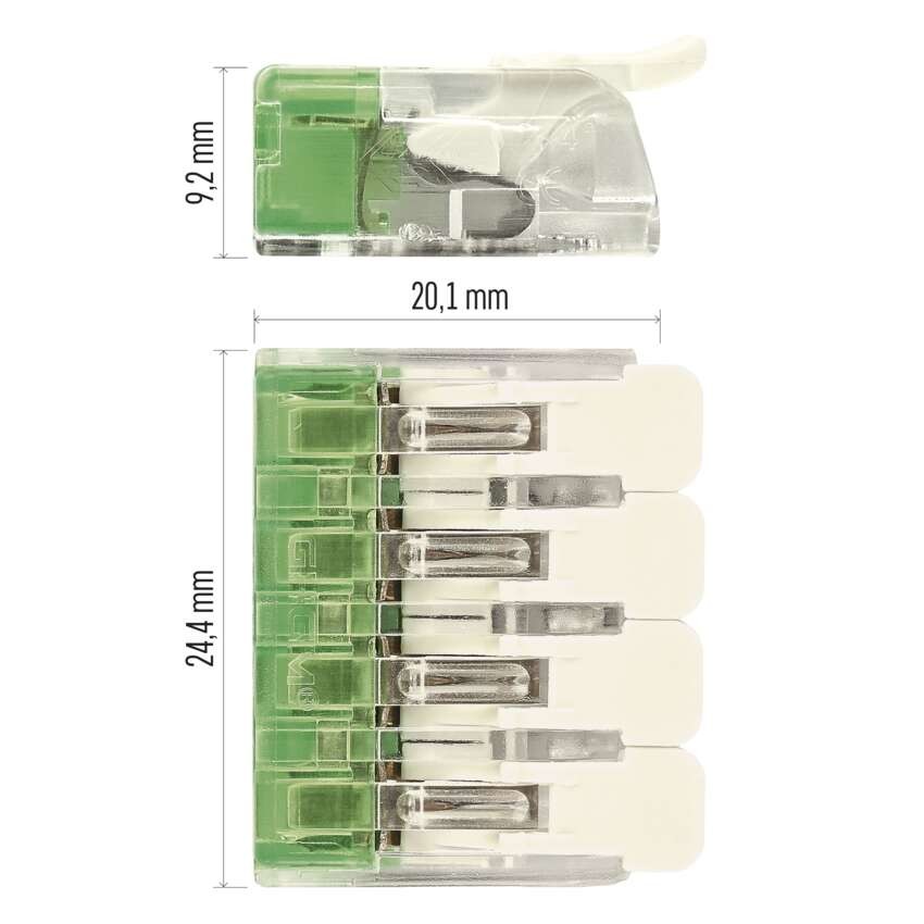Karos vezetékösszekötő 4 mm2, 10 szt
