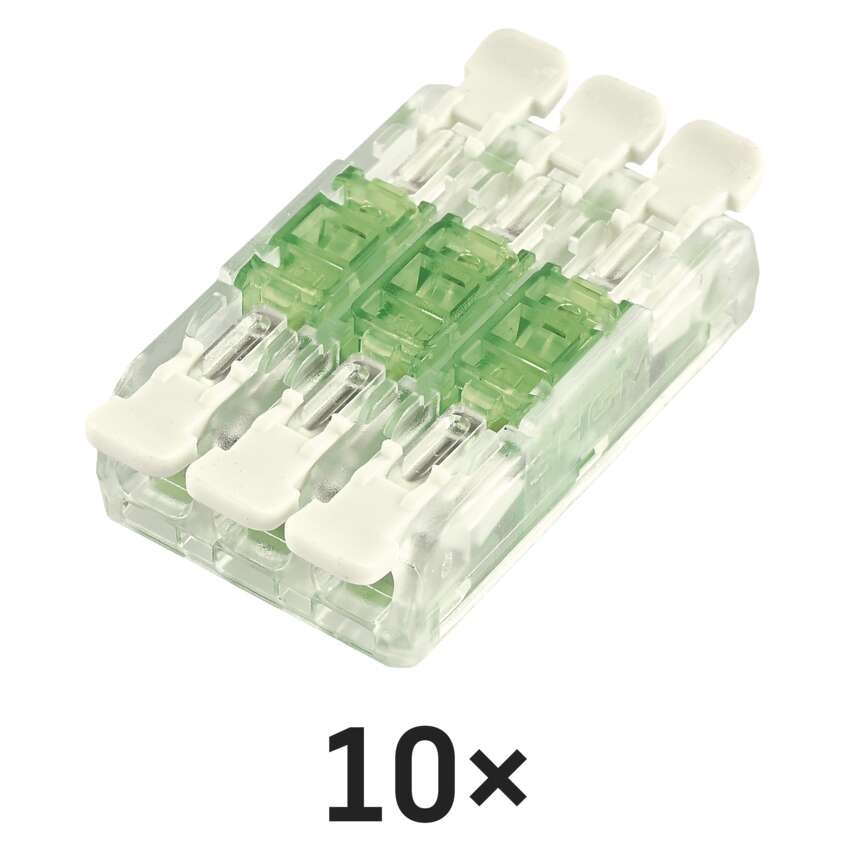 Egyenes karos vezetékösszekötő 6× 0,2–4 mm2, 10 szt