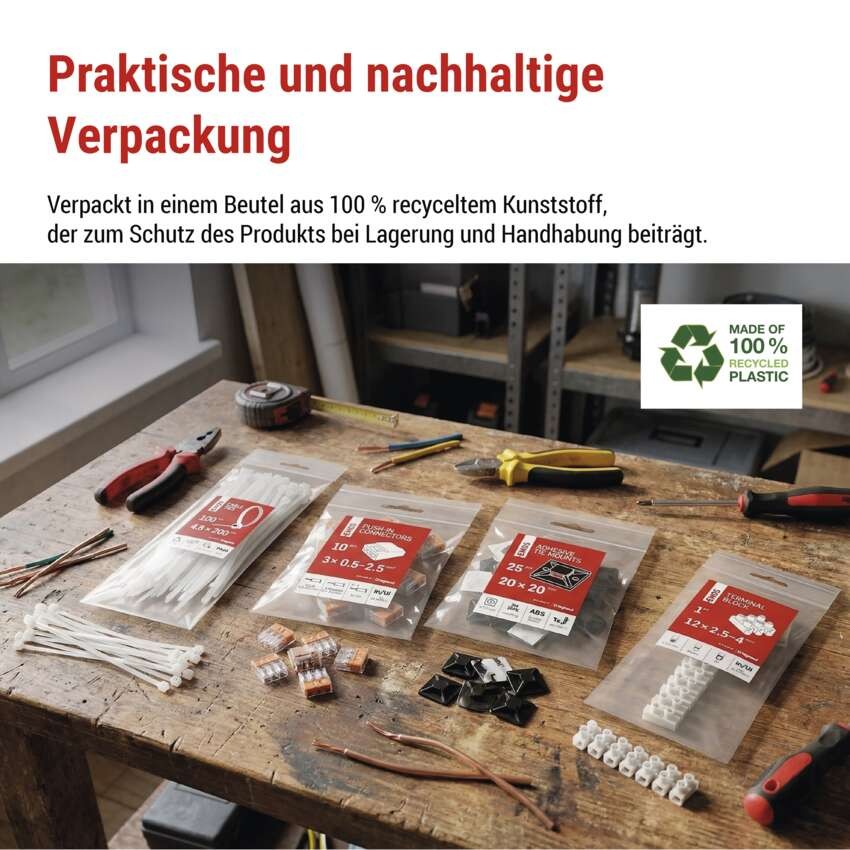Kabelschelle 6 mm, schwarz, 50 Stk