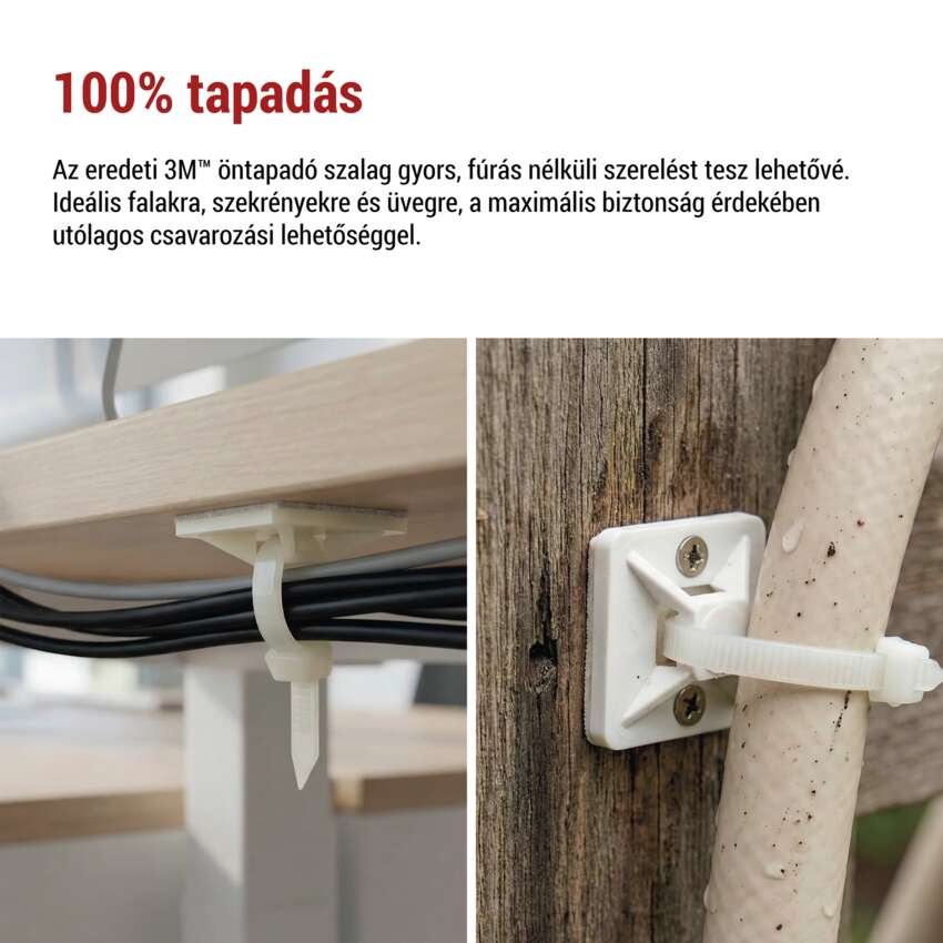 Öntapadó talp 3M 20×20, fehér, 25 szt