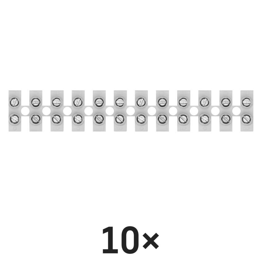 Svorkovnice 12x6,0 mm bílá, 10 ks