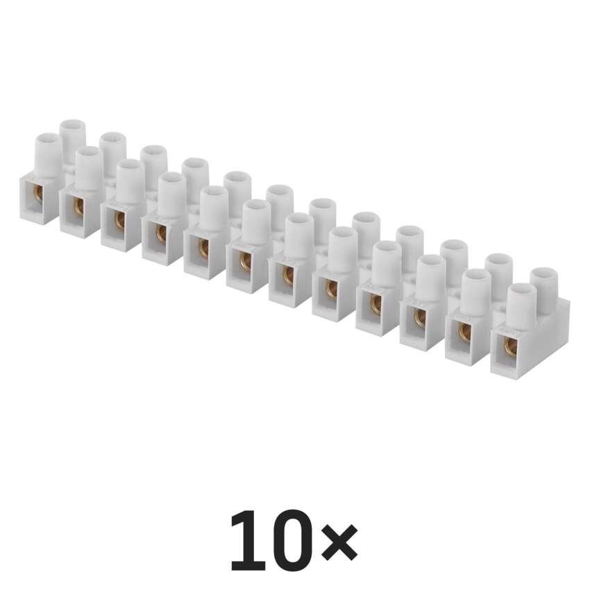 Svorkovnice 12x6,0 mm bílá, 10 ks