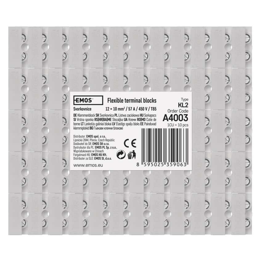 Svorkovnica 12x10,0 mm biela, 10 ks