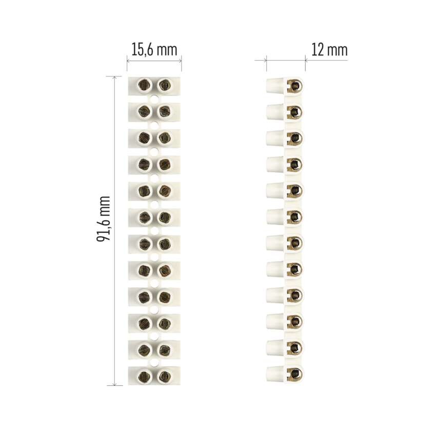 Sorkapocs 2,5–4mm2, fehér