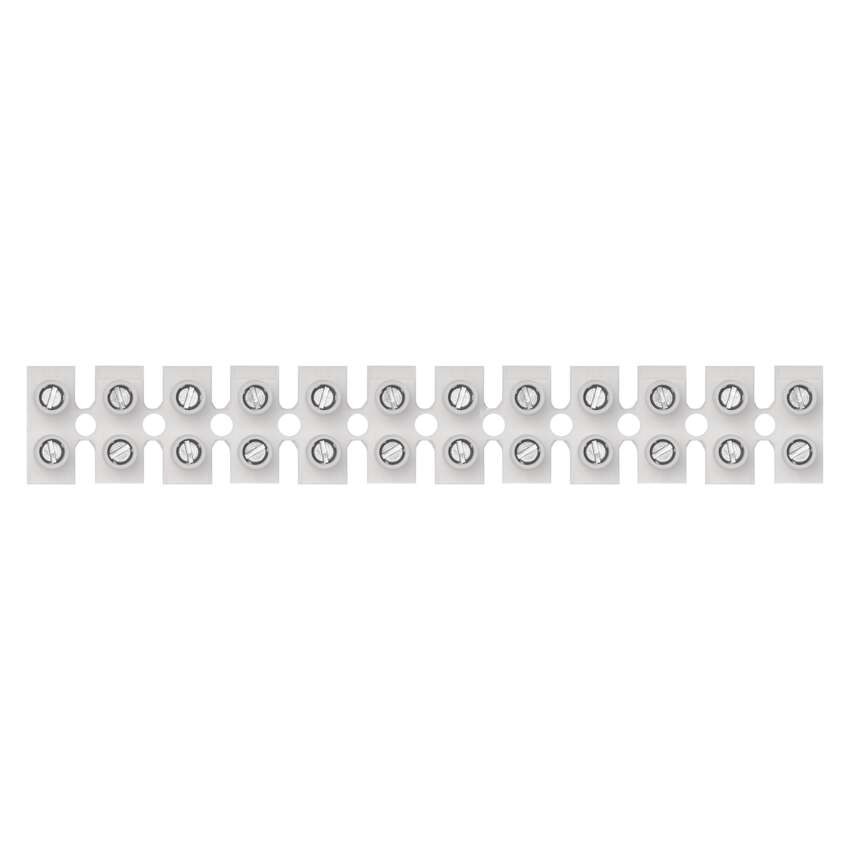 Vrstna sponka 12×16mm bela 10 kos