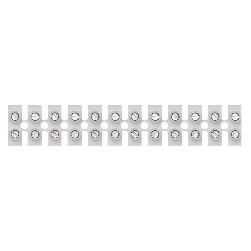 Klemmiplokk 12 x 10,0 mm valge, 1 tk