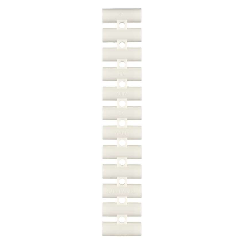 Sorkapocs 6–10 mm2, fehér, 10 szt