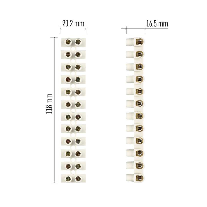 Sorkapocs 6–10 mm2, fehér, 10 szt