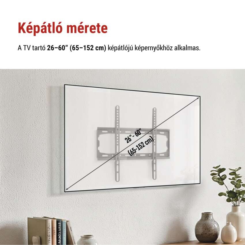 Fix TV falitartó 26-60" (65–152 cm)