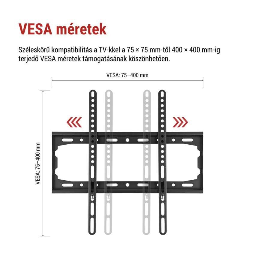 Fix TV falitartó 26-60" (65–152 cm)