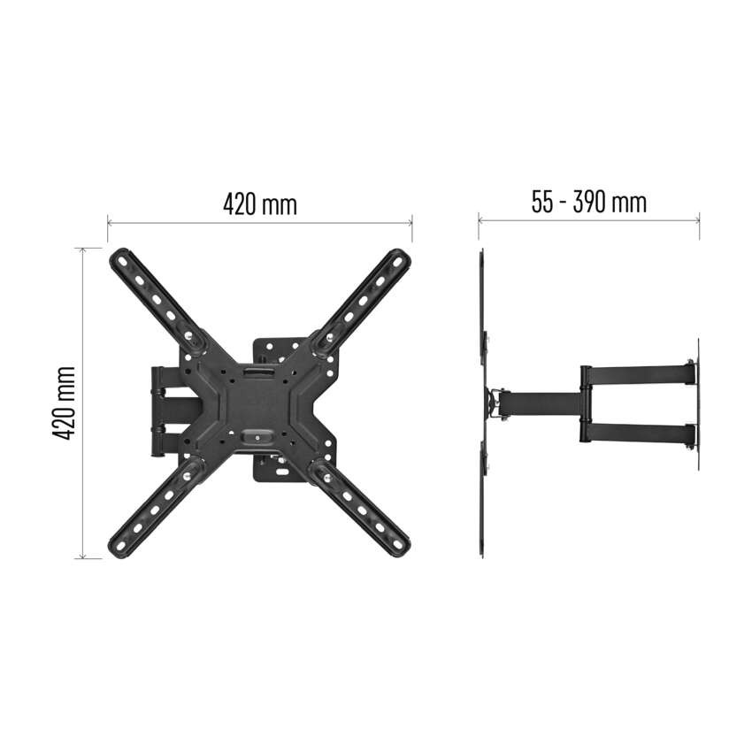 Konzolos TV falitartó 26–60" (65–152 cm)
