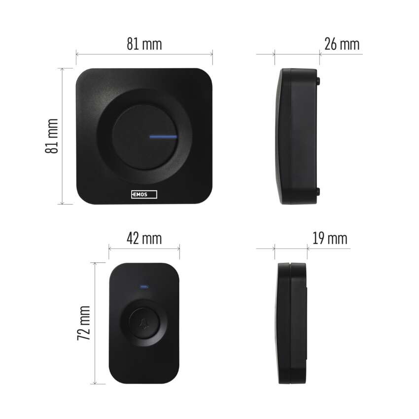 Domovní bezdrátový zvonek P5730 na 3x AAA