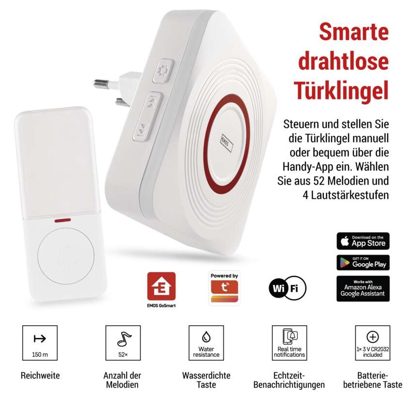 GoSmart Drahtlose Türklingel P5735WS mit WiFi