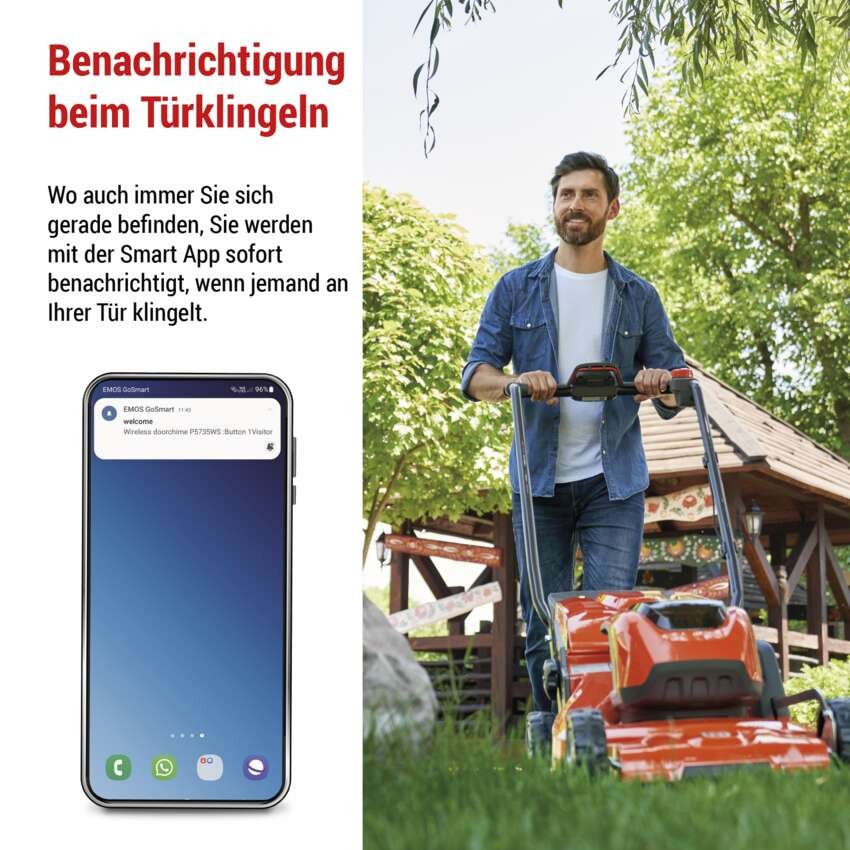 GoSmart Drahtlose Türklingel P5735SS mit WiFi