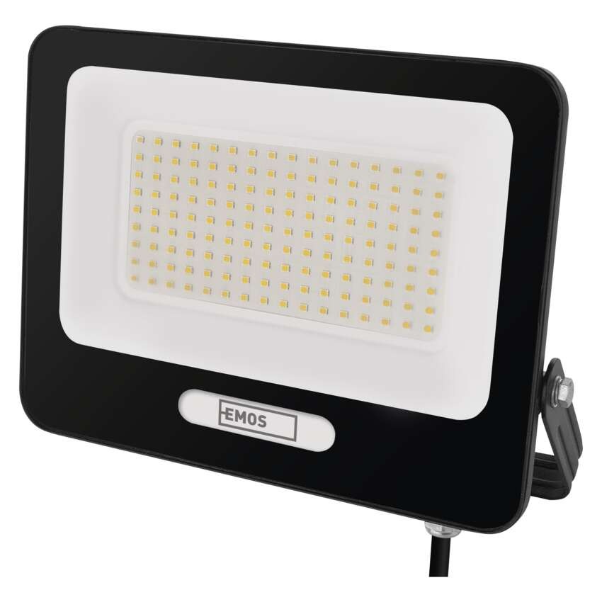 LED reflektor GLARO 100W, černý, IP65, 10000 lm, neutrální bílá