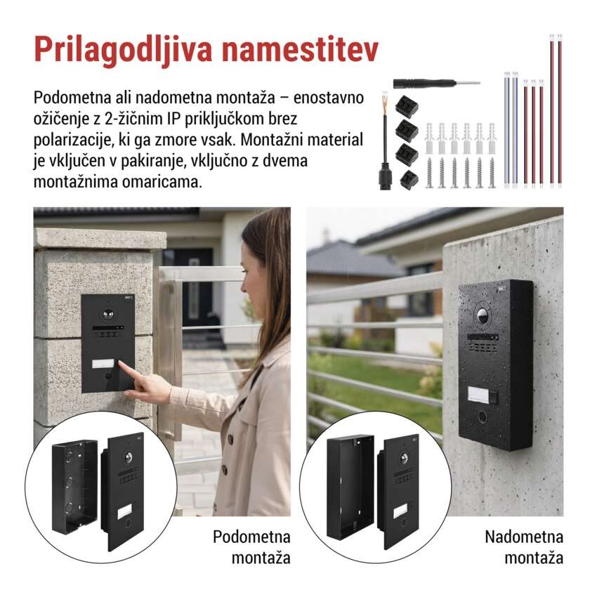 Komplet domačega video domofona GoSmart IP-880A 2WIRE z WiFi