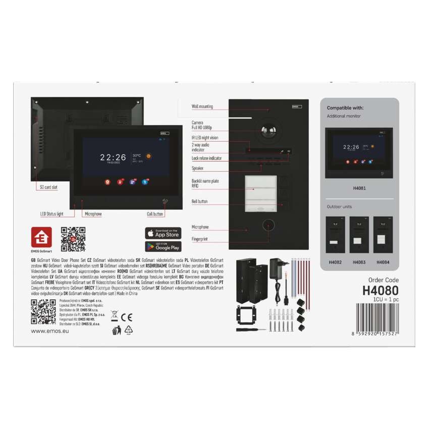 Komplet domačega video domofona GoSmart IP-880A 2WIRE z WiFi