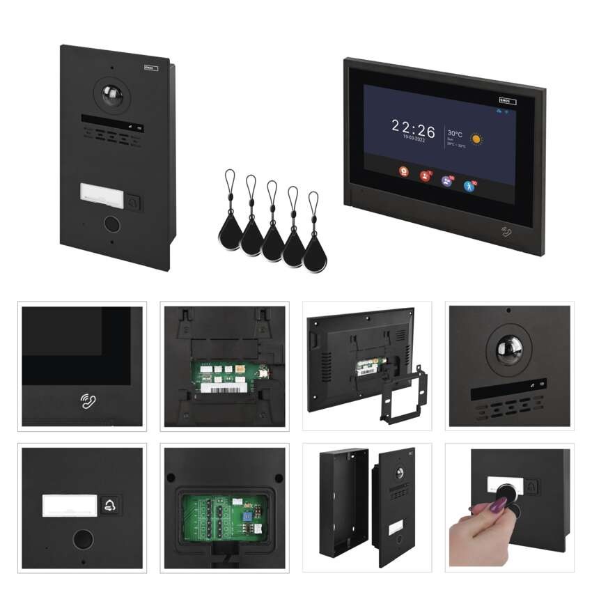 Komplet domačega video domofona GoSmart IP-880A 2WIRE z WiFi