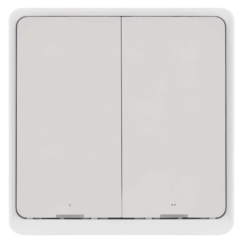 GoSmart Portabler Szenenschalter IP-2002ZW, ZigBee 3.0, 2 Tasten
