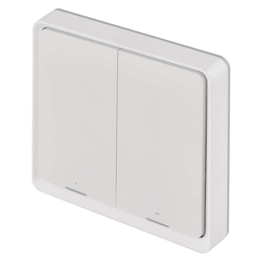 GoSmart Portabler Szenenschalter IP-2002ZW, ZigBee 3.0, 2 Tasten