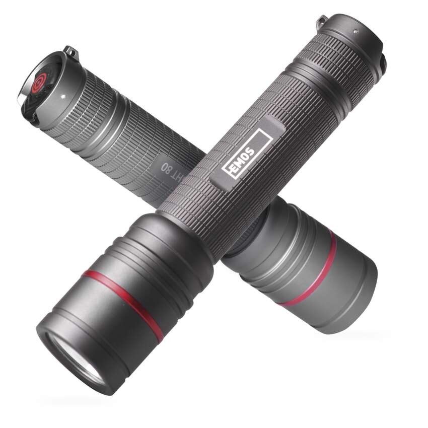 EMOS ULTIBRIGHT 80 CREE LED tölthető fém zseblámpa 600lm