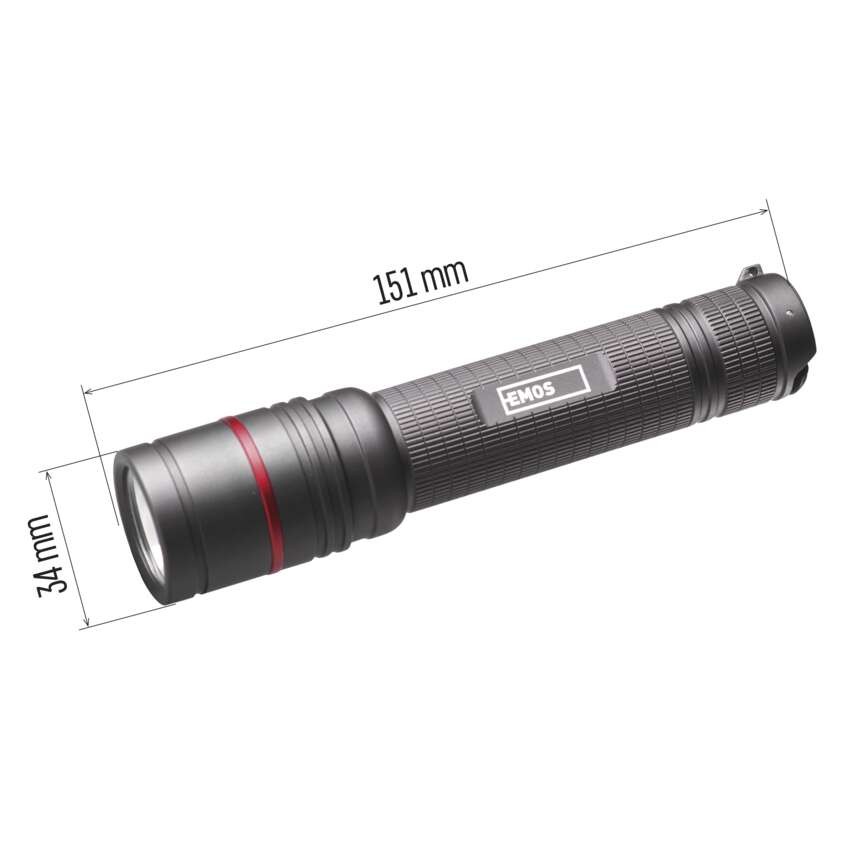 EMOS ULTIBRIGHT 80 CREE LED tölthető fém zseblámpa 600lm
