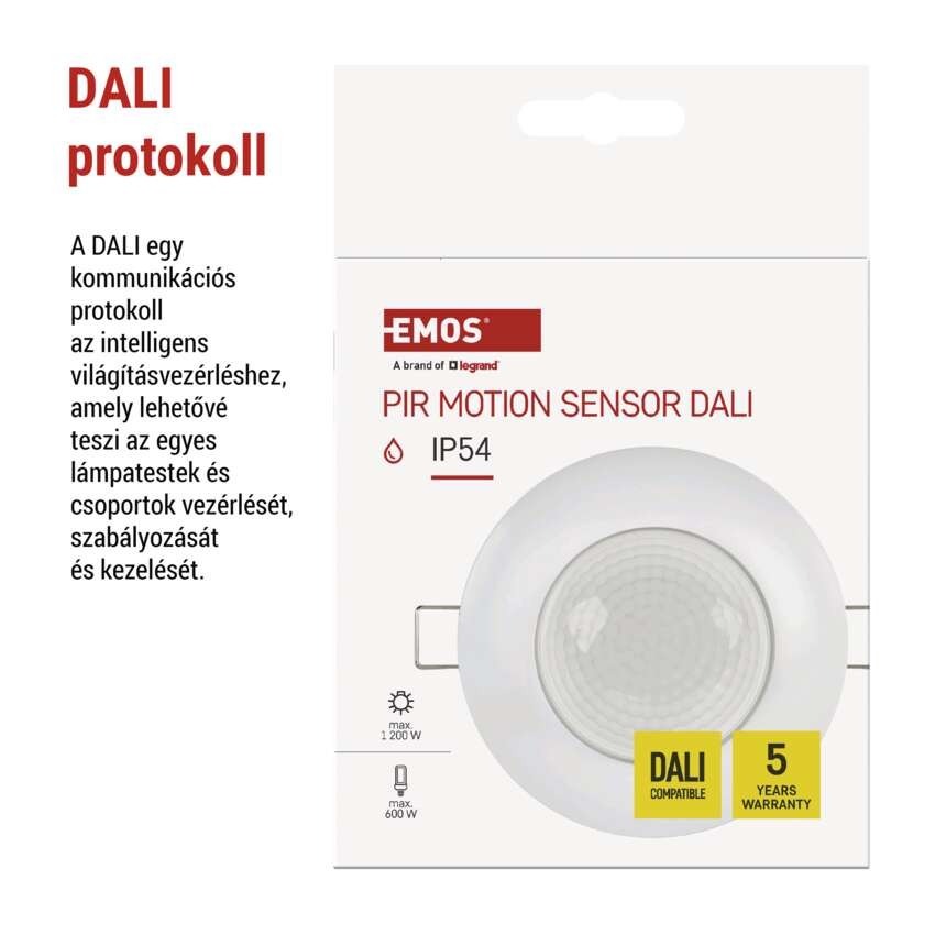 EMOS Mozgásérzékelő DALI (PIR) IP54 
