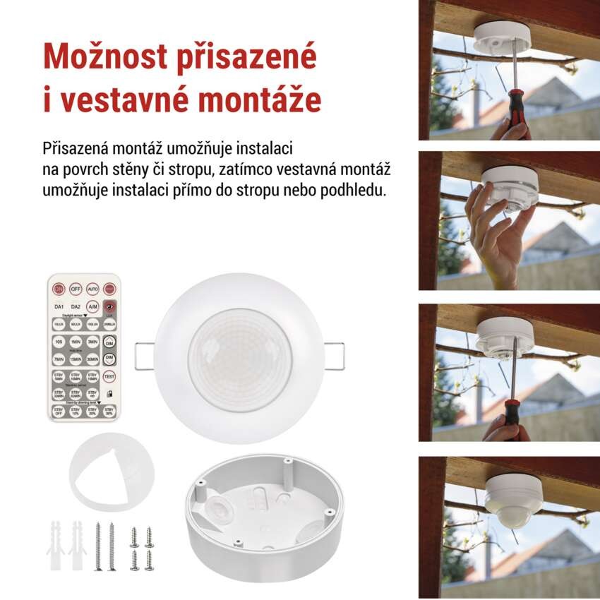 PIR senzor DALI (pohybové čidlo) IP54 bílý