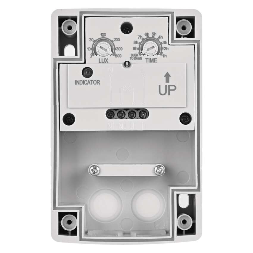 Soumrakové čidlo 1800W IP65 bílé
