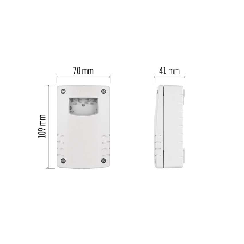 Soumrakové čidlo 1800W IP65 bílé