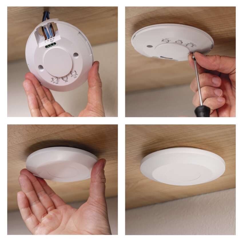 Mikrovlnné čidlo přítomnosti IP20 24GHZ 2000W bílé