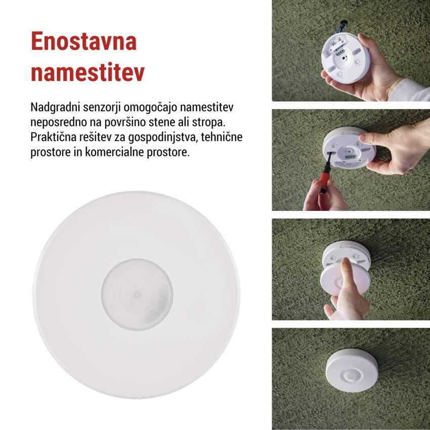 Senzor gibanja IP65 2000W, bel