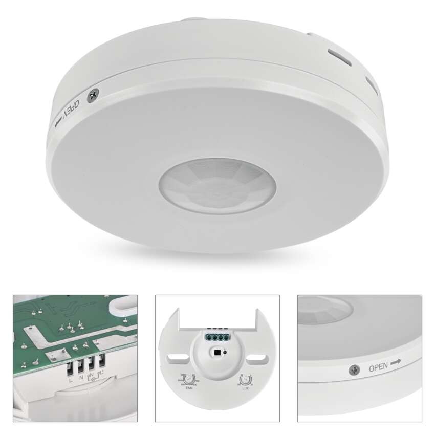PIR senzor (pohybové čidlo) IP65 2000W, bílé