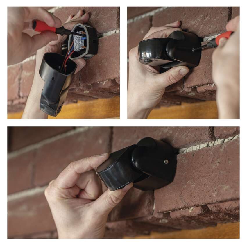 PIR senzor (pohybové čidlo) IP65 1200W, černé