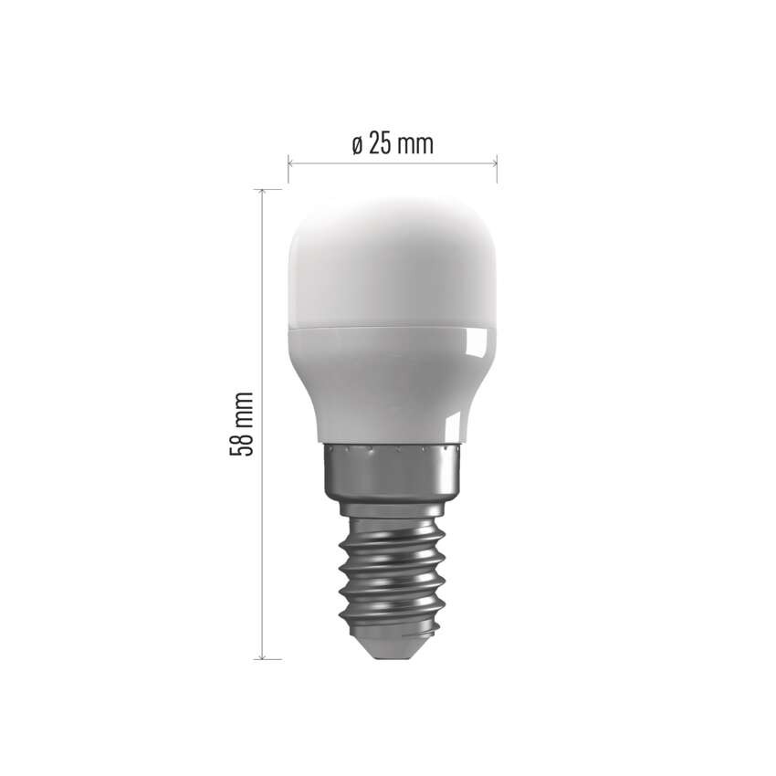 LED lemputė šaldytuvui ST26 / E14 / 2,3 W (25 W) / 255 lm / neutrali balta