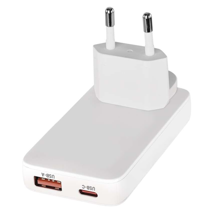 USB hálózati adapter GaN PD 65W, AC + kábel