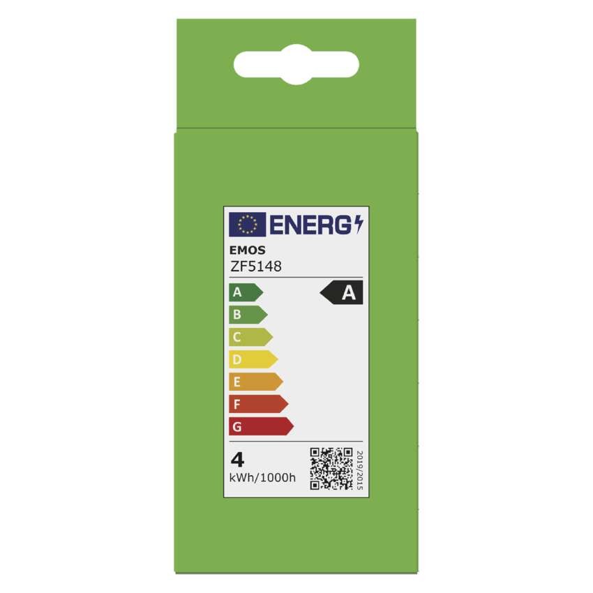 LED žárovka Filament A60 A CLASS / E27 / 3,8 W (60 W) / 806 lm / neutrální bílá