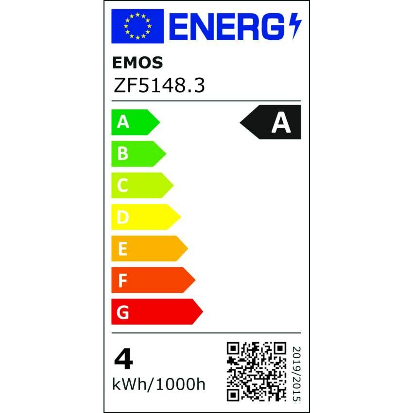 LED žárovka Filament A60 A CLASS/ E27 / 3,8 W (60 W) / 806 lm / neutrální bílá