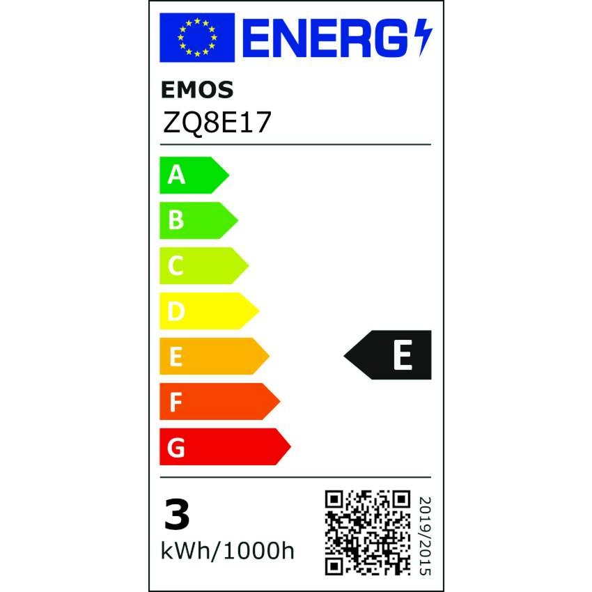 LED žárovka Classic MR16 stříbrná/ GU10 / 3 W (32 W) / 345 lm / teplá bílá