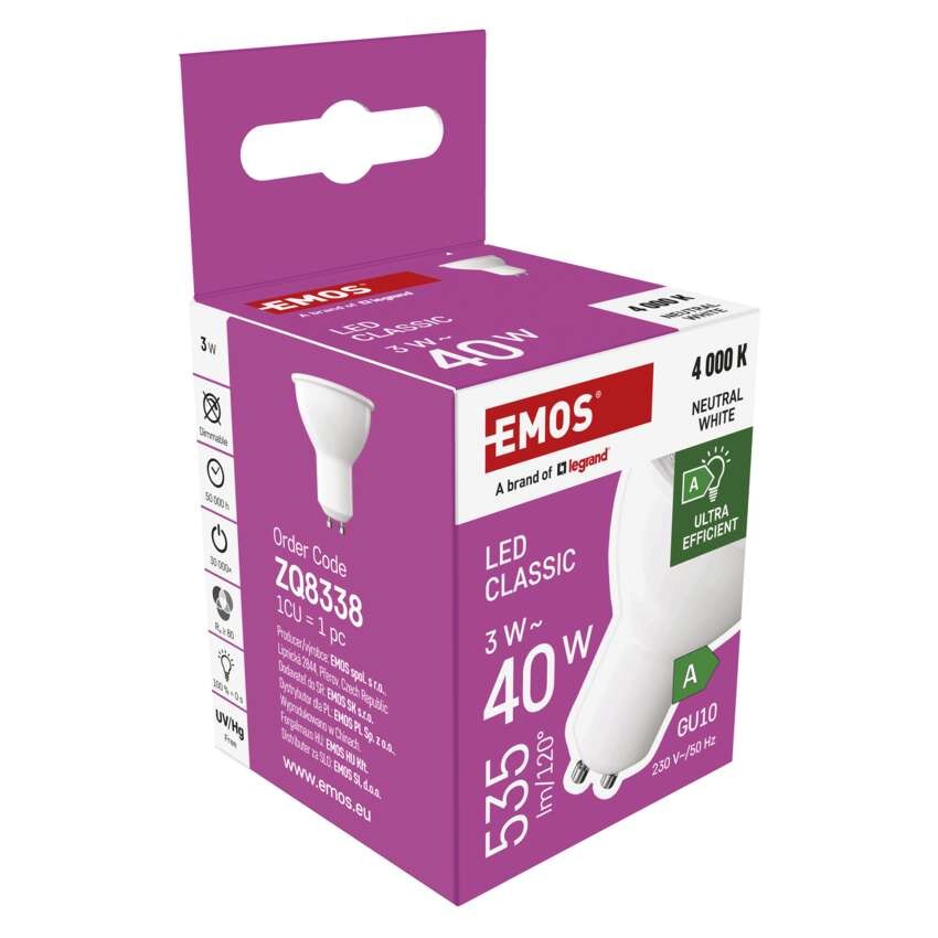 LED Lampe Classic MR16 A CLASS/ GU10 / 3 W (40 W) / 535 lm / Neutral Weiß